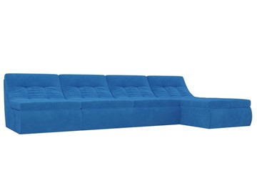 Модульный раскладной диван Холидей, Голубой (велюр) в Магадане - предосмотр