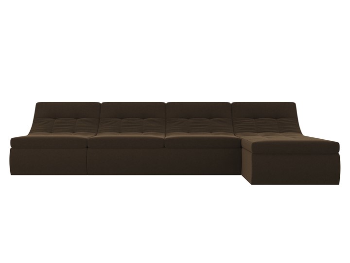Модульный раскладной диван Холидей, Коричневый (микровельвет) в Магадане - изображение 4