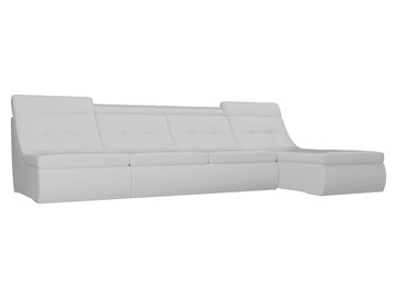 Модульный угловой диван Холидей люкс, Белый (экокожа) в Магадане