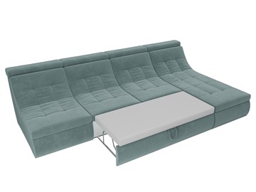 Модульный раскладной диван Холидей люкс, Бирюзовый (велюр) в Магадане - предосмотр 8