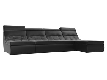 Модульный раскладной диван Холидей люкс, Черный (экокожа) в Магадане