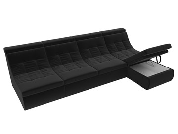 Модульный угловой диван Холидей люкс, Черный (микровельвет) в Магадане - предосмотр 7