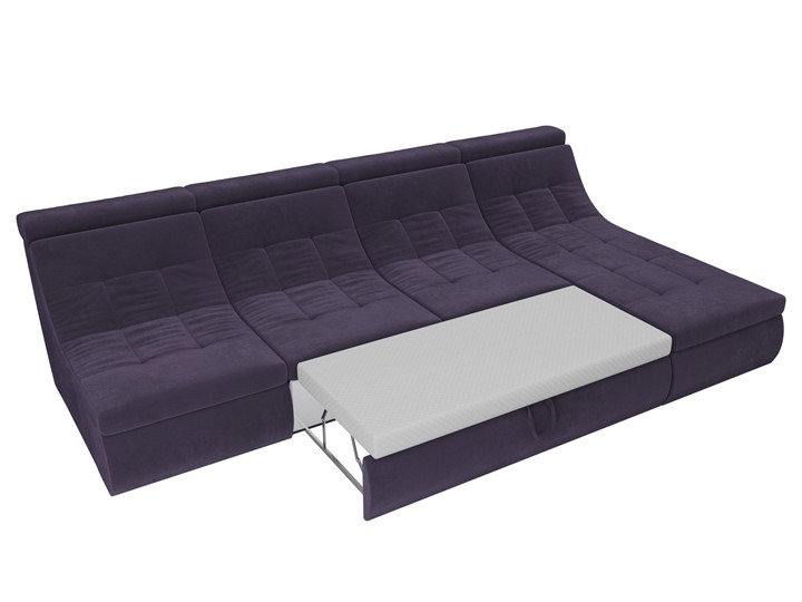Большой модульный диван Холидей люкс, Фиолетовый (велюр) в Магадане - изображение 8