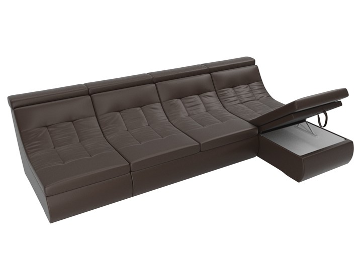 Модульный угловой диван Холидей люкс, Коричневый (экокожа) в Магадане - изображение 7