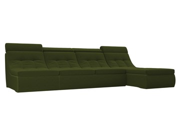 Модульный угловой диван Холидей люкс, Зеленый (микровельвет) в Магадане
