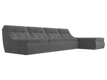 Модульный раскладной диван Холидей, Серый (велюр) в Магадане - предосмотр 4