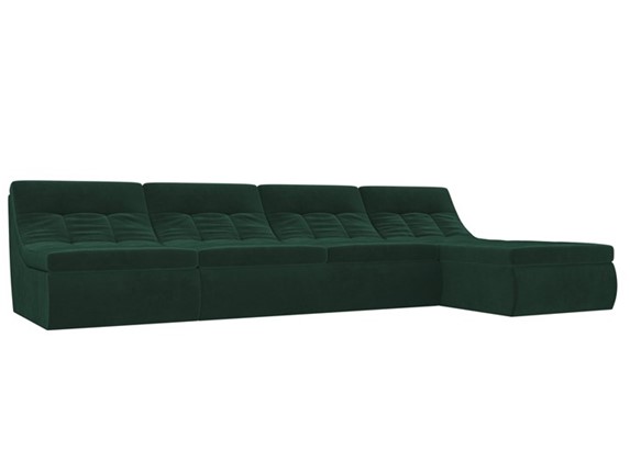 Модульный раскладной диван Холидей, Зеленый (велюр) в Магадане - изображение