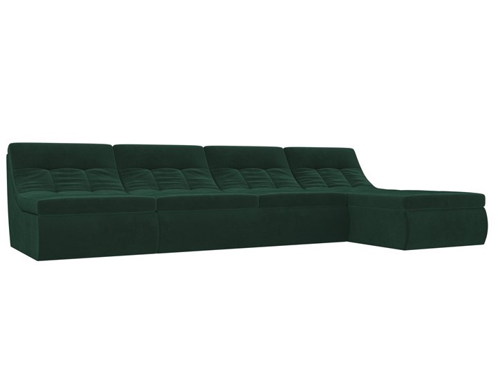 Модульный раскладной диван Холидей, Зеленый (велюр) в Магадане - изображение