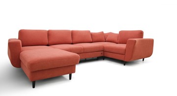 Модульный диван Томас с широкими подлокотниками и пуф-столик с подъемным механизмом в Магадане - предосмотр 2