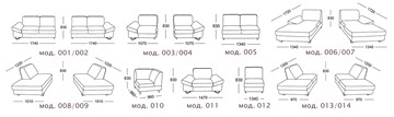 Модульный диван Валенсия в Магадане - предосмотр 11