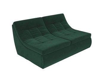 Модуль диванный раскладной Холидей, Зеленый (велюр) в Магадане - предосмотр