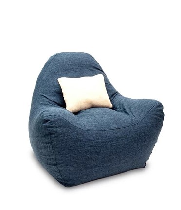 Кресло-мешок Эдем, рогожка орион, синий в Магадане - изображение