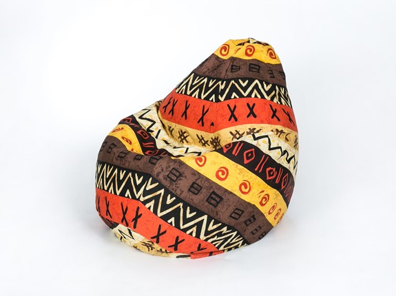 Кресло-мешок Груша малое, жаккард, африкан в Магадане - изображение
