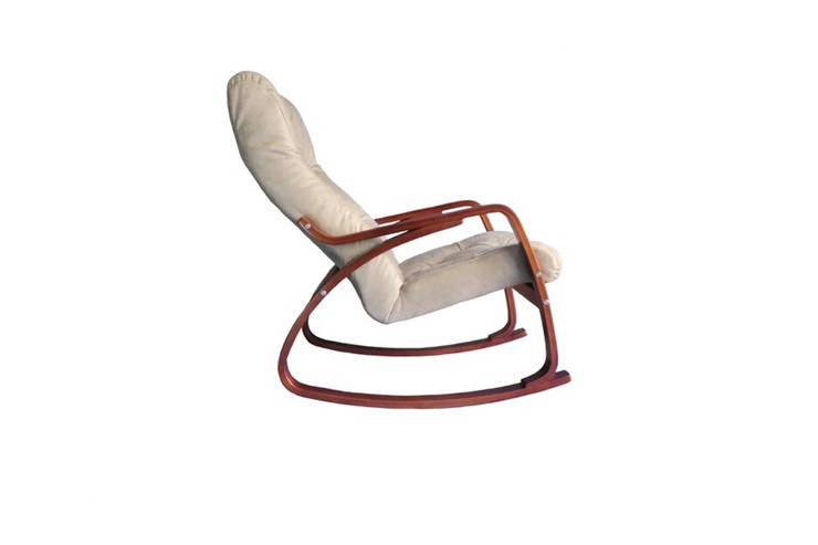 Кресло-качалка Гранд, замша крем в Магадане - изображение 1