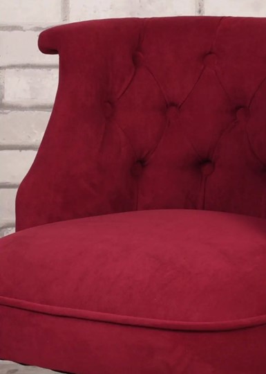Кресло Бархат (бордовый/темно-коричневый) в Магадане - изображение 3