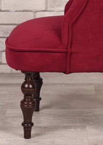 Кресло Бархат (бордовый/темно-коричневый) в Магадане - предосмотр 4