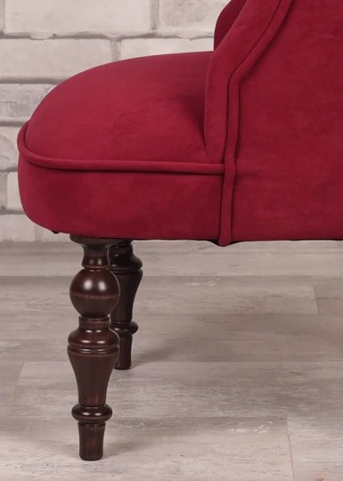 Кресло Бархат (бордовый/темно-коричневый) в Магадане - изображение 4