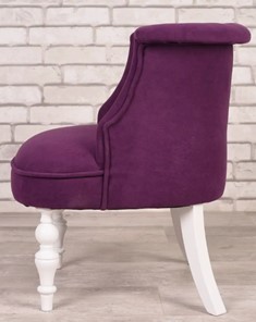 Кресло Бархат (фиолетовый/белый) в Магадане - предосмотр 1