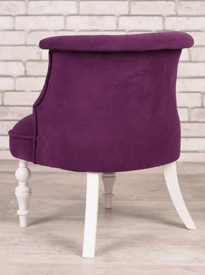 Кресло Бархат (фиолетовый/белый) в Магадане - изображение 2