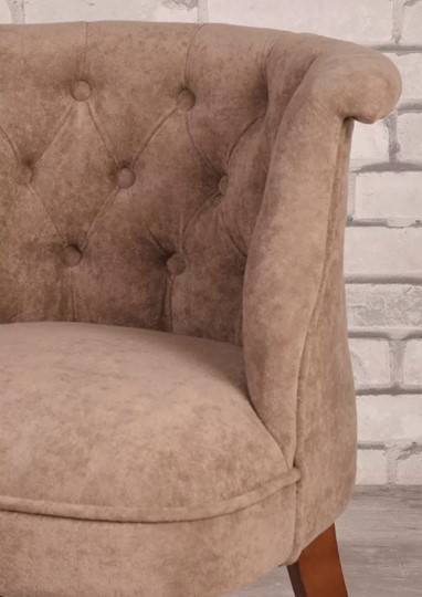 Кресло Бархат (плюшевая ткань/средний тон) в Магадане - изображение 3