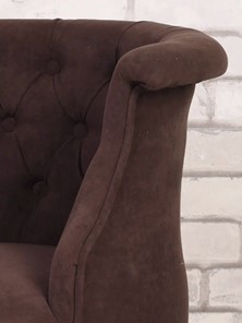 Кресло Бархат (темно-коричневый/темно-коричневый) в Магадане - предосмотр 3