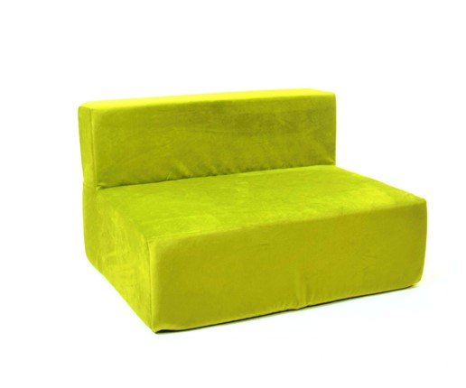 Кресло бескаркасное Тетрис 100х80х60, зеленое в Магадане - изображение