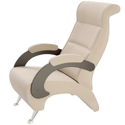 Кресло Ирма 9Д (каркас венге, м/э бежевый) в Магадане - изображение