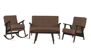Кресло-качалка Ретро (темный тон / 05 - коричневый) в Магадане - предосмотр 2