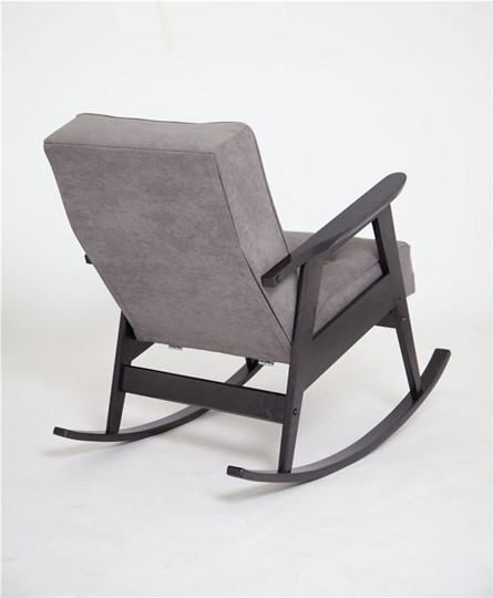 Кресло-качалка Ретро (венге / RS 15 - темно-серый) в Магадане - изображение 1