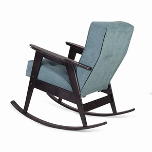 Кресло-качалка Ретро (венге / RS 29 - бирюзовый) в Магадане - предосмотр 1