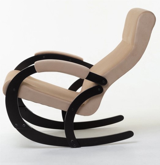 Кресло-качалка в гостиную Корсика, ткань Amigo Beige 34-Т-AB в Магадане - изображение 1