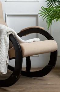 Кресло-качалка в гостиную Корсика, ткань Amigo Beige 34-Т-AB в Магадане - предосмотр 6