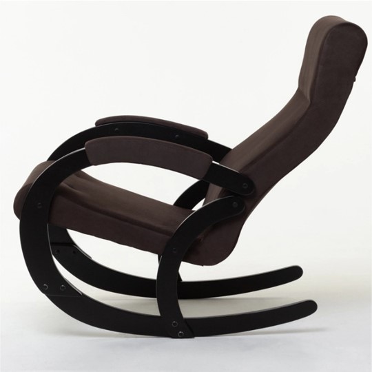 Кресло-качалка в гостиную Корсика, ткань Amigo Coffee 34-Т-AC в Магадане - изображение 1