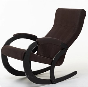 Кресло-качалка в гостиную Корсика, ткань Amigo Coffee 34-Т-AC в Магадане - предосмотр