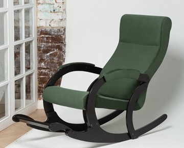 Кресло-качалка в гостиную Марсель, ткань Amigo Green 33-Т-AG в Магадане - предосмотр 3