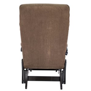Кресло маятник Модель 68, ткань ультра шоколад, каркас венге в Магадане - предосмотр 3