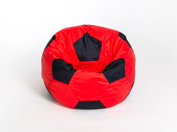 Кресло-мешок Мяч большой, красно-черный в Магадане - изображение
