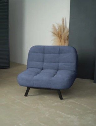 Кресло-кровать Абри опора металл (синий) в Магадане - изображение 8