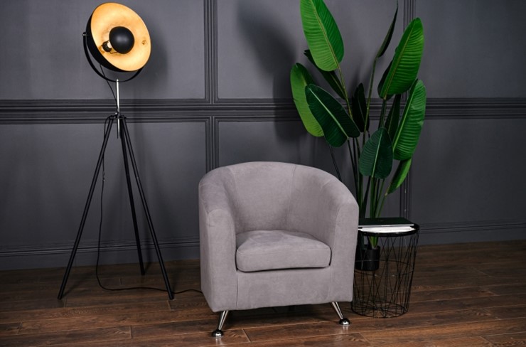 Кресло на ножках Брамс серый в Магадане - изображение 8