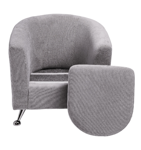 Кресло на ножках Брамс серый в Магадане - изображение 1