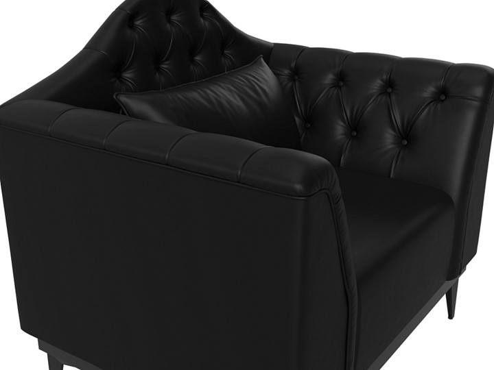Кресло Флорида, черный (Экокожа) НПБ в Магадане - изображение 3