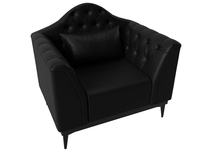 Кресло Флорида, черный (Экокожа) НПБ в Магадане - изображение 4