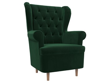 Кресло для отдыха Торин Люкс, Зеленый (Велюр) в Магадане