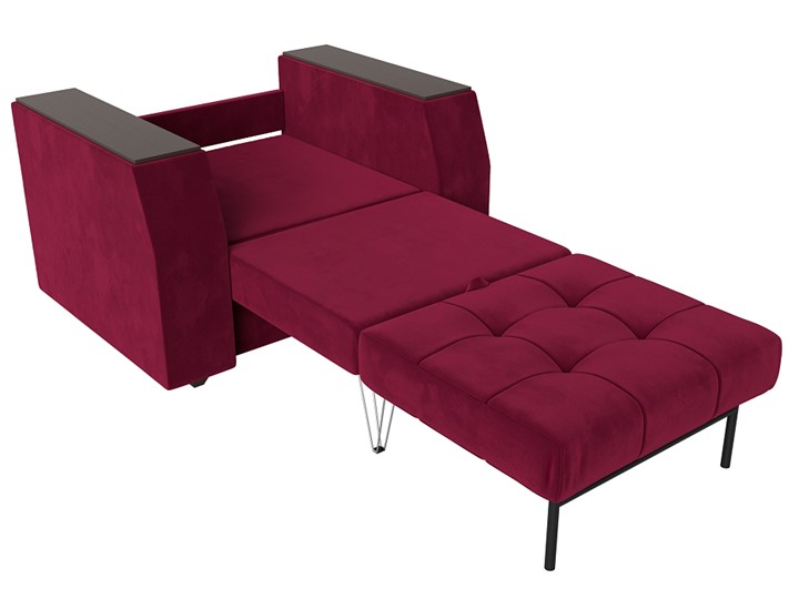 Кресло-кровать Атлантида, Бордовый (Микровельвет) в Магадане - изображение 1