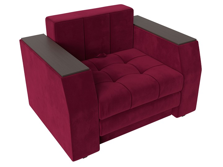 Кресло-кровать Атлантида, Бордовый (Микровельвет) в Магадане - изображение 3