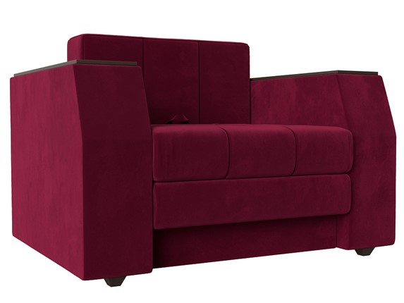 Кресло-кровать Атлантида, Бордовый (Микровельвет) в Магадане - изображение