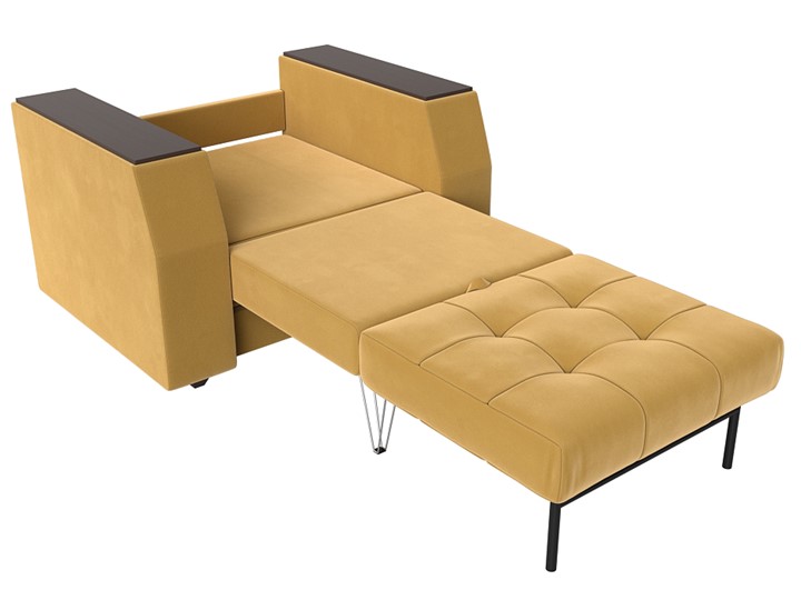 Кресло-кровать Атлантида, Желтый (Микровельвет) в Магадане - изображение 1