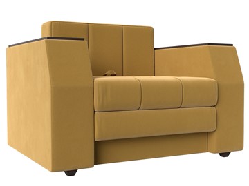 Кресло-кровать Атлантида, Желтый (Микровельвет) в Магадане - предосмотр