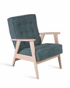 Кресло Ретро (беленый дуб / RS29 - бирюзовый) в Магадане
