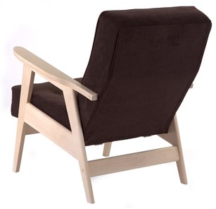 Кресло Ретро (беленый дуб / RS 32 - коричневый) в Магадане - предосмотр 2